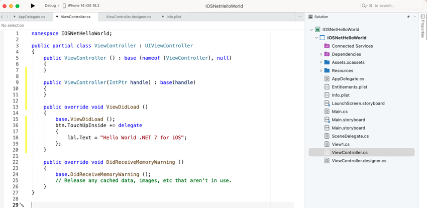 Create Apps for iOS with .NET 7